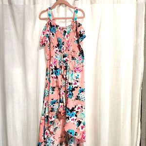 Justice off shoulder fly away rompers sz 10